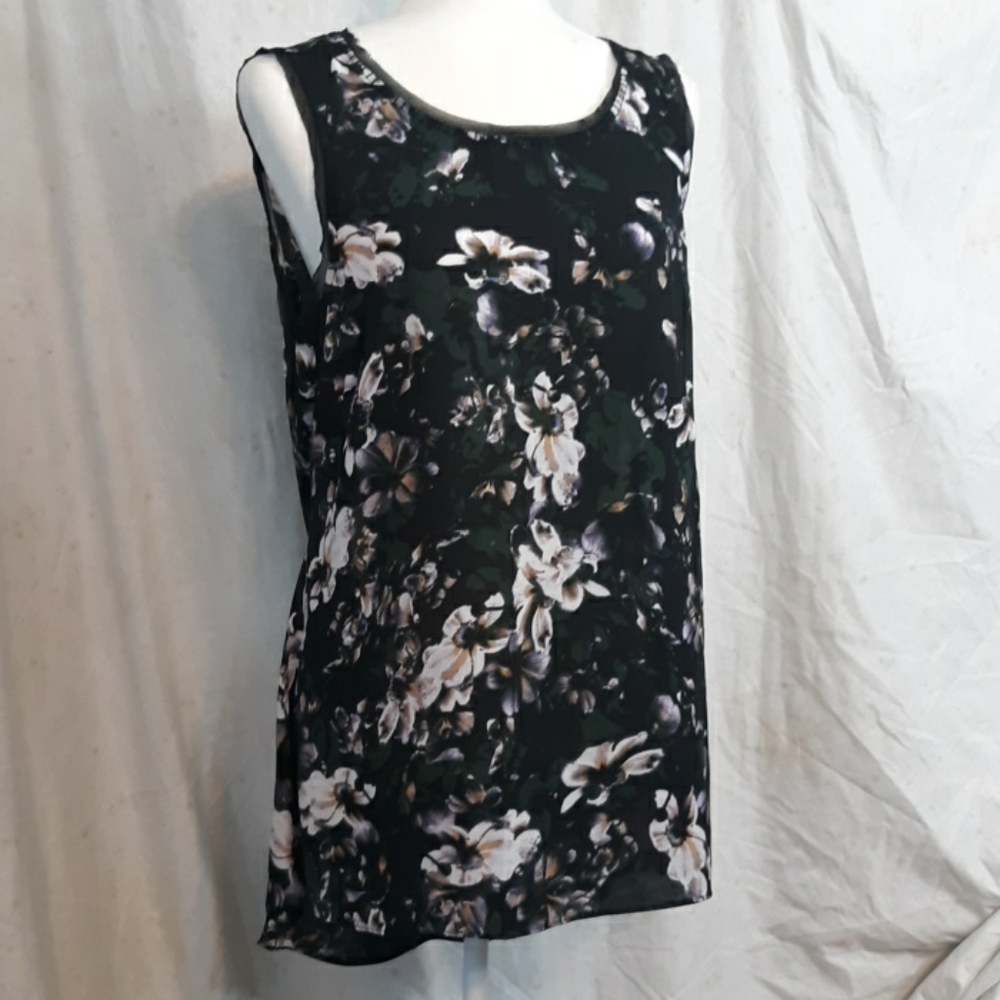 Simply Vera Vera Wang womens large floral blouse
